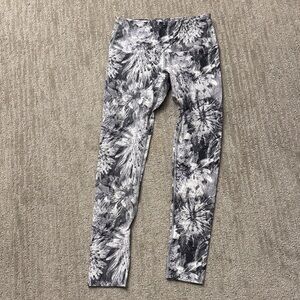 Gray Tie-Dye Leggings